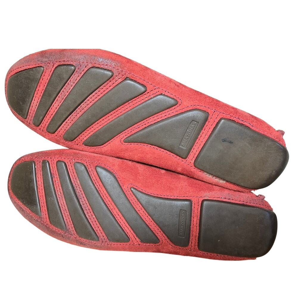 Patricia Green A Mano Deep Red Suede Brazilian Horsebit Professional Loafer 7 M - Picture 6 of 7